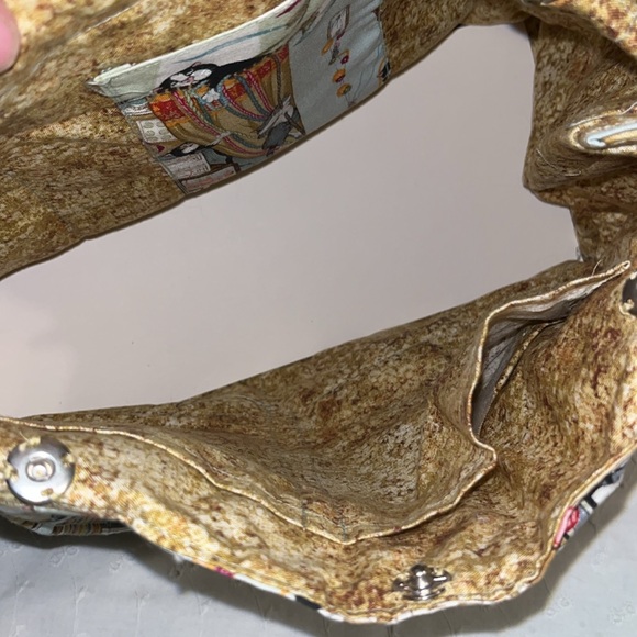 Vintage purse • Cat lovers handmade purse • cat bag • lots of pockets • kittens - Picture 8 of 9